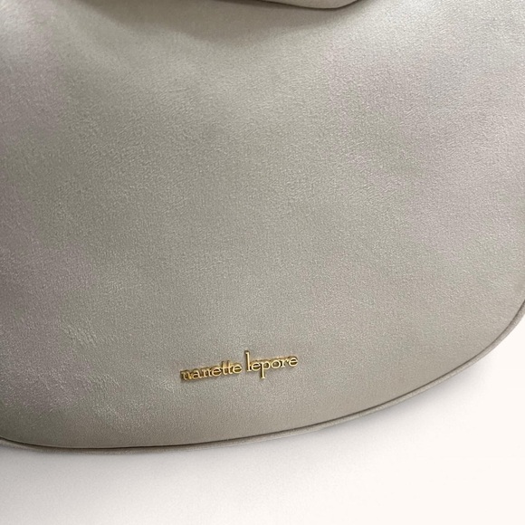 Nanette Lepore Pearl Colored Crossbody Bag with Faux Leather and Gold Hardware - Picture 5 of 10